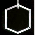 Classy Ornamentals Beveled Hexagon Ornament - Starfire Glass